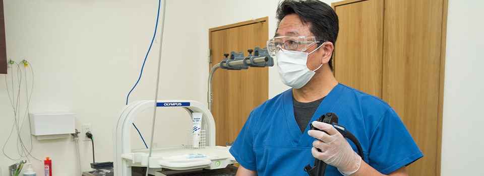 当院は、内視鏡（胃カメラ・大腸カメラ）を活用して病気の早期発見に力を入れています。